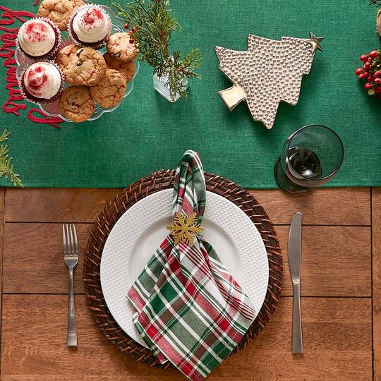 DII® Yuletide Plaid Napkins, 6ct.